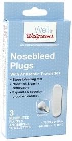 Walgreens Nosebleed Plugs, 3 ea