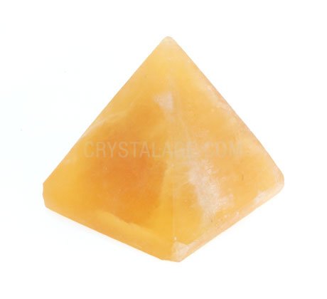 CrystalAge Orange Calcite Pyramid - Mini - YCO2