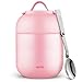 Logeeyar-Contenitore Per Alimenti Caldi,Thermos Per Pietanze,Contenitore in Acciaio Inox a Aoppia Parete Isolato Sottovuoto Per Alimenti (ROSA, 700ML)