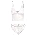 Ensemble Vaisselle Céramique Enfant Bralette Culotte Ensemble Lingerie Sexy Babydoll Dentelle et Soutien-Gorge Dentelle Body Femmes Bustier Gothique Sexy