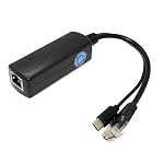 REVODATA – REVODATA 2,5G Typ C PoE Splitter 5V/3A, 48V PoE zu USB-C 5V/
