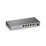 GS1350-6HP-EU0101F-2-2 ZyXEL GS1350-6HP-EU0101F Switch Gestionado L2 Gigabit Ethernet (10/100/1000) Gris - PoE