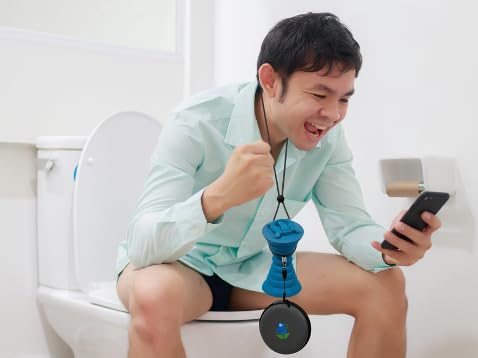 The Pocket Bidet Neck Strap - Grey color Adjustable Size Easy to attach to Case Keeps Your Bidet — view 2