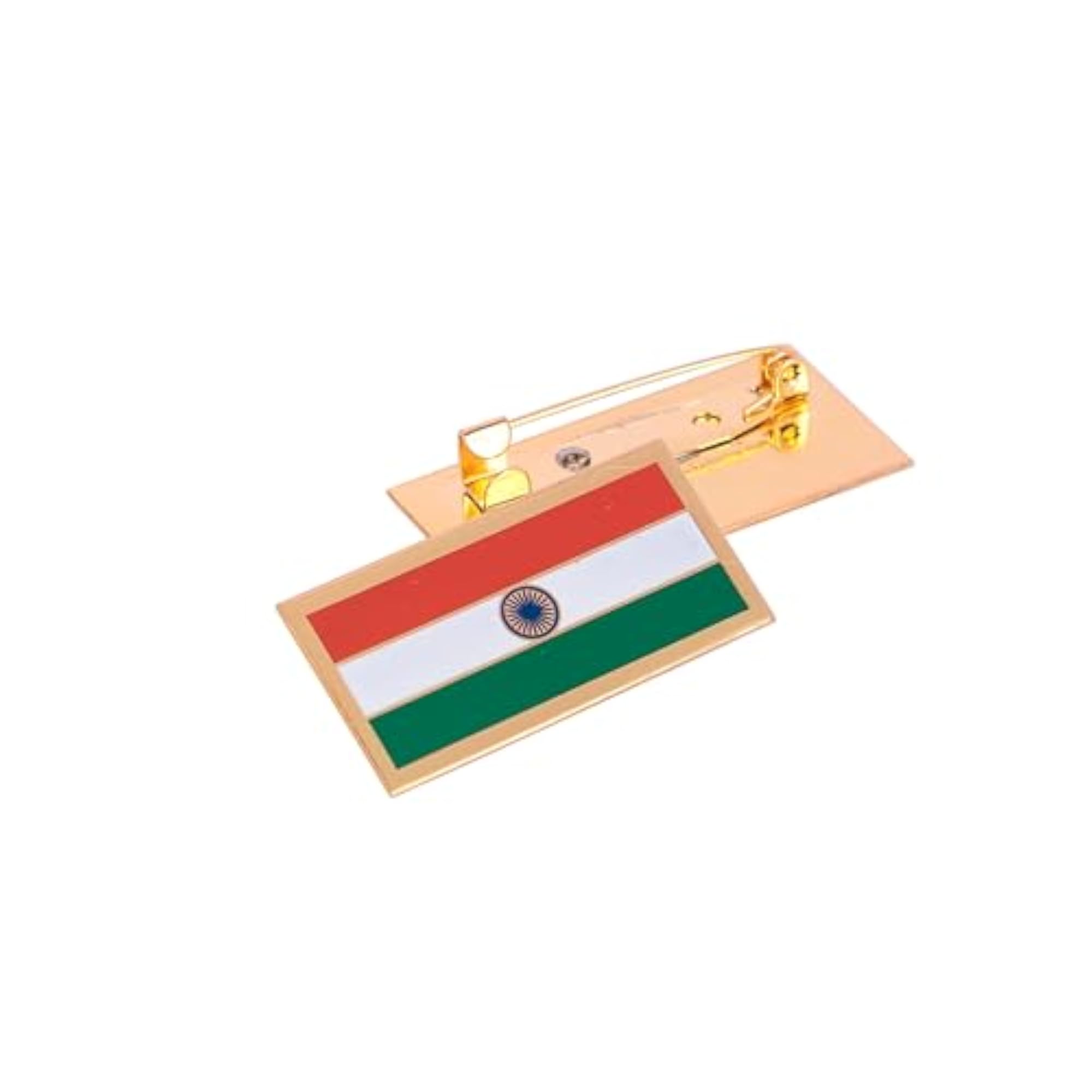 Indian Flag Brooch, National Brass Lapel Pin for Men