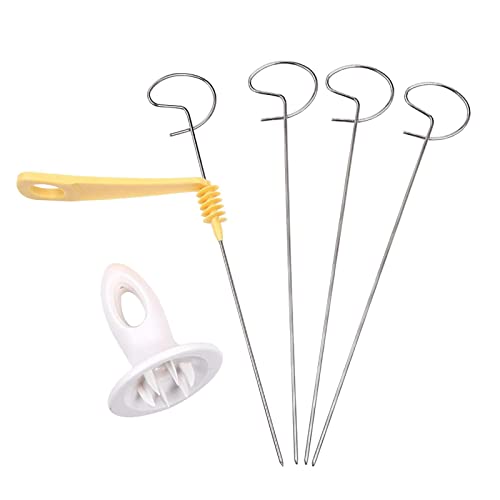 Creative Tornado Spiral Potato Cutter Manual Slicer Potato Spiral Skewer Cutter Rotary Chips Tower Making Twist Shredder Set Snack Cooking Gadgets Kitchen Accessories