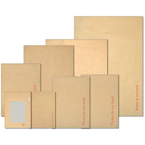 Packaging Chimp - Card Backed Envelopes | Cost Effective Strong Manilla Cardboard Envelopes | Do Not Bend Envelopes - Photo Envelopes Card Backed - Hardback Envelopes - Board Backed Envelopes Cover