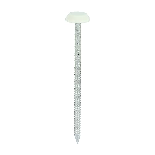 Clous tête polymère pour installer vos aménagements de jardin crème 65mm