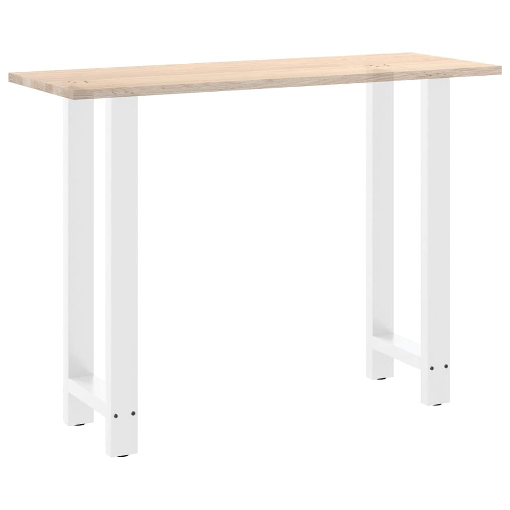 vidaXL Patas para Mesa de Bar Blancas (2 Unidades, 40 x 100-101 cm, Acero)