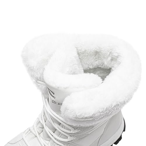 Image of HOBIBEAR Kids Winter Snow Boots Waterproof Outdoor Warm Faux Fur Lined Shoes