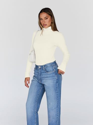 Image of Trendy Queen Women's Turtleneck Long Sleeve Shirts Basic Underwear Tops Winter Clothes 2026