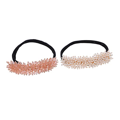 Healeved 2pièces Appareil à Chignons Donuts Outil De Coiffure Fournitures Diy Pour Modelage Capillaire Coiffe Et Ornement De Cheveux Lot