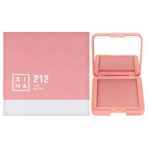 3INA MAKEUP - The Blush 212 - Koralle Leicht zu verblenden - Powder Blush mit natürlichem und seidigem Finish - Langanhaltend und Aufbaubares Blush Puder - Vegan - Cruelty Free
