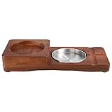 portavasos de madera para sillones Cuenta con el diseño del portavasos, lo que te permite colocar la taza.
