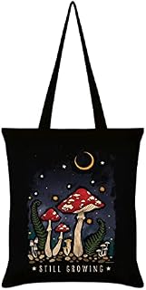Magical Mushrooms Still Growing Tote Bag Black 32x44cm