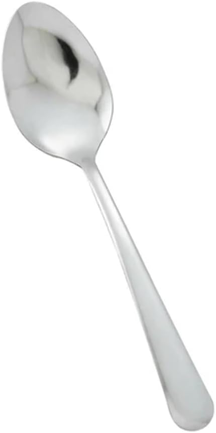 Winco Windsor 18/0 Stainless Steel Dinner Spoons, Set of 12 - Durable, Dishwasher Safe for Home & Commercial Use