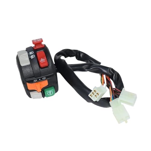 Commandes de guidon de moto 7/8 22mm avec interrupteur de démarrage clignotant avertisseur sonore