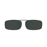 3 Solar Shield Clip-on Polarized Sunglasses Size 56 rec 15 Black Frameless New
