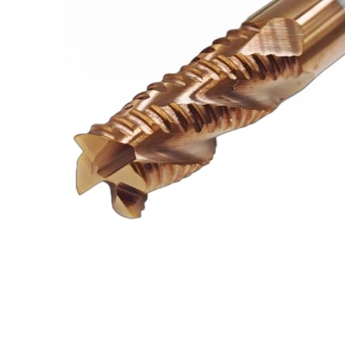 Image of 2pcs /Package HRC45 4Flutes Tungsten Solide Carbide Roughing End Mills for CNC Router Bit Wood Metal Cutter Mill Tool CNC milling Cutter Shank Dia 1 /4 Inches (1 /4 inch*1 /4 inch*3 /4 inch*2 inch-2pcs)