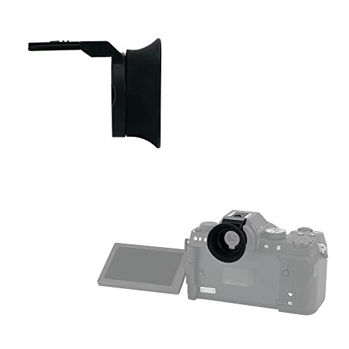 PROfezzion muszla oczna z miękkiego silikonu, typ wydłużony do bezlusterkowego aparatu cyfrowego Fujifilm X-S10 X-T200 (wyposażonego i zabezpieczonego gorącą stopką aparatu).