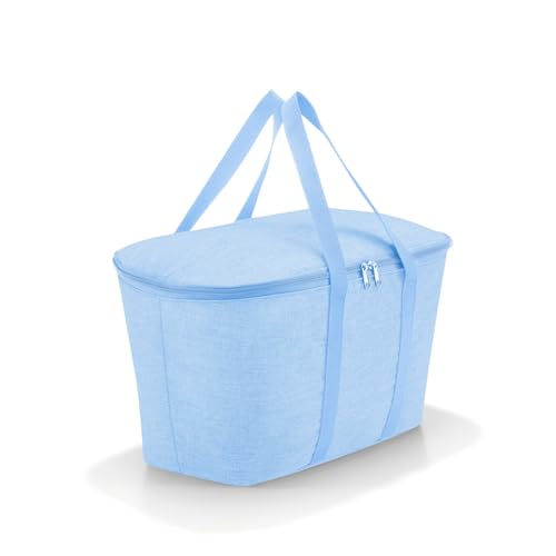 reisenthel coolerbag Twist Powder Blue - Kühltasche aus hochwertigem Polyestergewebe – Ideal für das Picknick, den Einkauf und unterwegs – Ansicht 2