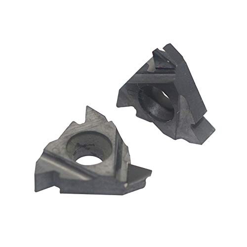 Tool Part for 16IR AG55 2PCS PCD Diamond Tipped Internal Thread Turning Insert Threading Lathe Inserts for Lathe Tool 16ir Ag55 Slot Blade