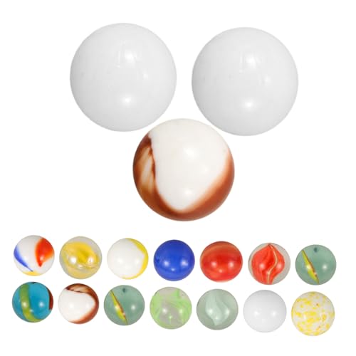 Garneck Tank Decorations 60 Pcs Assorted Glass Marbles Marbles Gemstone for Boys and Girls Aquarium Beads