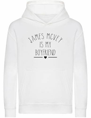 Sweat à capuche James McVey Is My Boyfriend - Hoodie unisexe noir en coton confortable