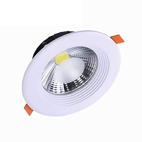 Focos LED empotrables de 7 W, 10 W, 15 W, 20 W y 30 W, CRI85, para Interiores, de Techo, 3000 K, luz Neutra (4000 K), luz Blanca (6000 K), para Sala de Estar.
