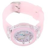 NOLITOY Orologio da Polso Cartoon Luminoso Notturno con Cinturino in Silicone Morbido Analogico per Ragazze e Ragazzi Design Educativo per Imparare