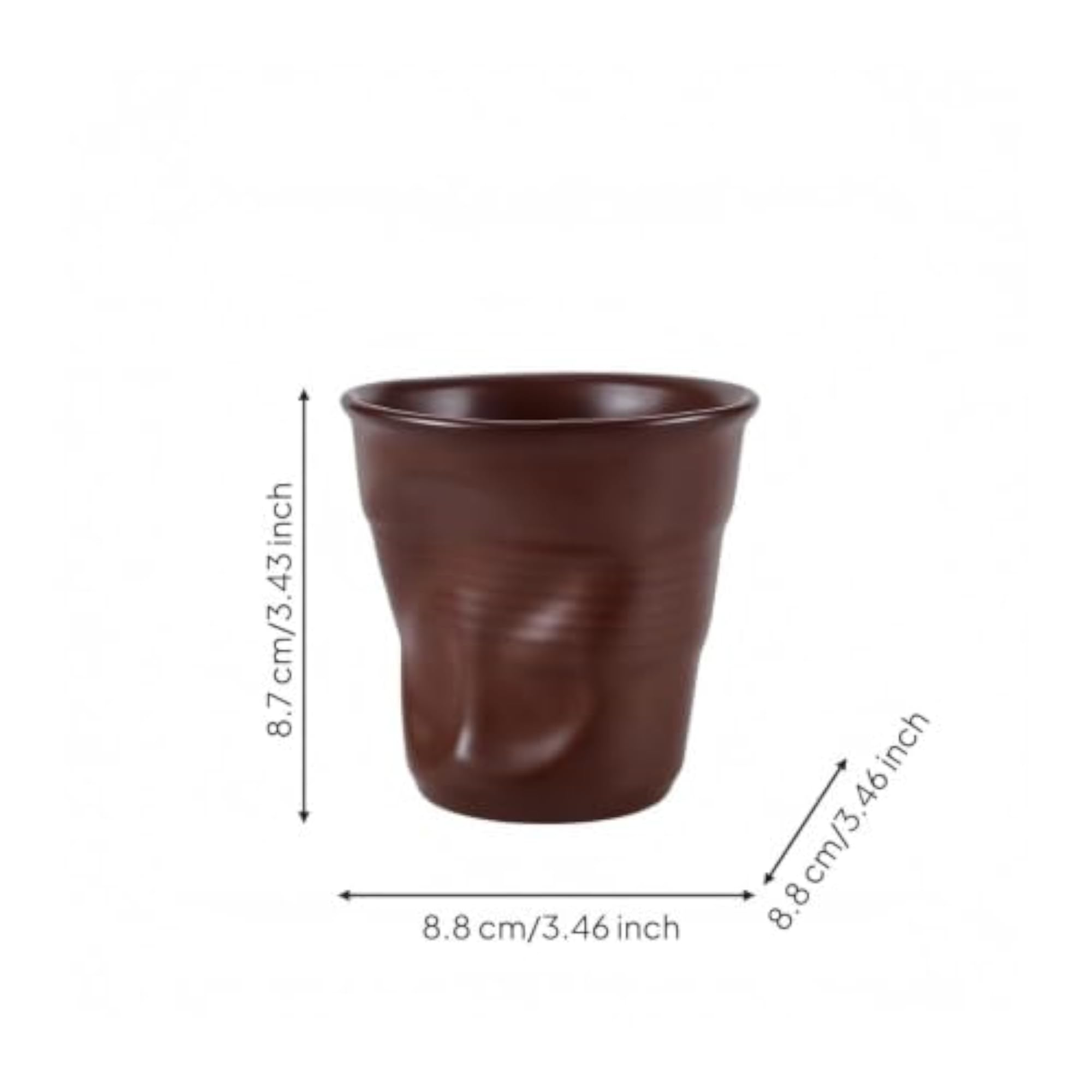 Irregular Ceramic Coffee Mug, Microwave-Friendly