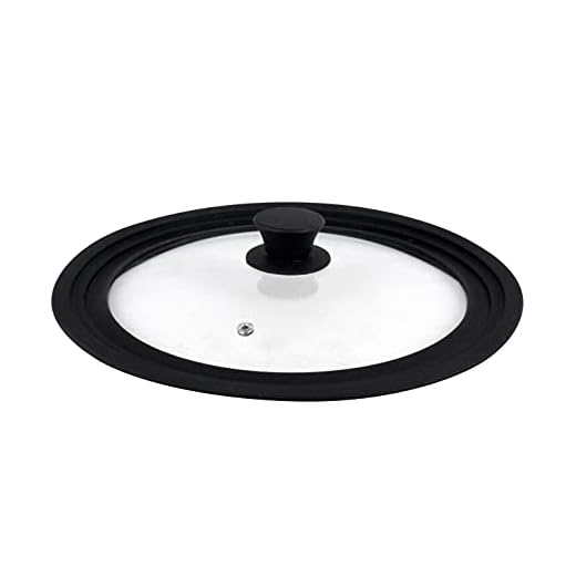 Tapa Sartén, Ollas, Multidiámetro, Borde Silicona, Cristal Con Válvula Vapor, 24-26-28 - Magefesa En Oferta Vitrinor Tapa De Sartén Ollas Cacerolas Multidiámetro Universal Adaptable Borde De Silicona Cristal Válvula De Vapor 24/26/28 Cm, Negro