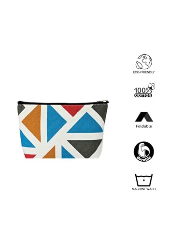 Image of Greencraft Makeup Pouch for Women | Multipurpose Pouch for Travel Carry Cute, Carry Smart & Your Daily Companion, Everywhere - Multicolor