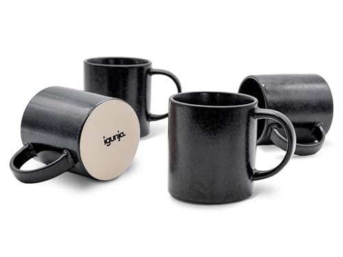 igunja Steingut Geschirrset Premium Qualität außen matt innen glossy...