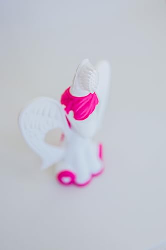 Valentine Baby Gift. Baby Banana Magical Unicorn Horse Toothbrush and teether. Butter Soft Food Grade Bendable silcone with Feather bistles to gnaw on for All Baby Ages. Family-Owned Business.
