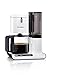 Bosch Filterkaffeemaschine Styline TKA8011, Aroma Sensor, Aromaschutz-Glaskanne 1,25 L, für 10-15 Tassen, Abschaltautomatik, Entkalkungssystem, Tropfstopp, Filterträger schwenkbar, 1160 W, weiß