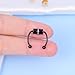 AVYRING Fake Nose Ring Fake Piercings Fake Nose Rings Magnetic Nose Ring Fake Nose Stud Fake Nose Piercing Fake Septum Piercing Fake Nose Hoop Faux Nose Rings for Women Men Sliver Black