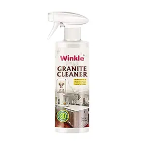 Winkle Granite Cleaner Spray | Ideal for Granite Stone Corian Top & Tile | Granite Floor Cleaner Liquid | Help to Remove Stains Grease Grime Water Spots Fingerprints Smudges | (500 Ml, Pack 1)