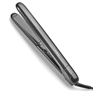 BaByliss Titanium Shine Glätteisen – NEU 2025, Titan-Keramik-Gleittechnolo... 5 Temperatureinstellungen 150–230°C, Weltweite Nutzung, Silber, ST620E