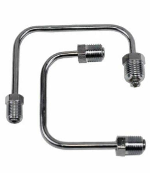 0.56 & 0.5 in. Ports Bottom Mount Steel Lines Chrome