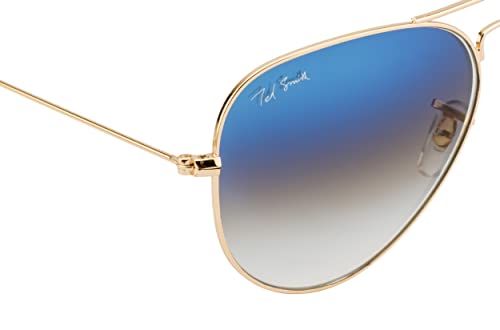 Image of Ted Smith Mens Womens Polycarbonate Uv Protection Metal Pilot Sunglasses