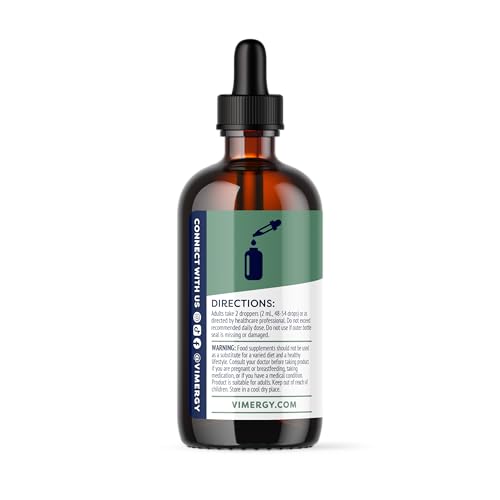 Image of Vimergy Nettle Liquid Supplement, 57 2mL (2 Droppers or 48-54 Drops) Servings (200mg Extract Per Serving) - Promotes Bone Health* - USDA Certified Organic, Vegan, Gluten-Free - 115 mL (Pack of 2)