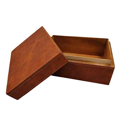 Collectiblesbuy ZHD954 Handmade Keepsake Box Brown Leather Wooden Jewelry And Memory Box Vintage Unique Decorative And Multiuse thumb #3