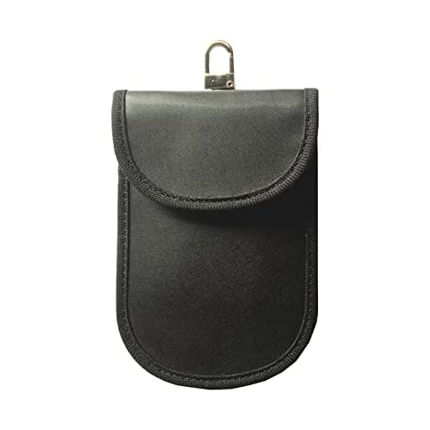 Faraday Pouch with Hook Faraday Bag Anti-Theft Car Key Signal Blocking Pouch for Car Remote Key Credit Card Cover