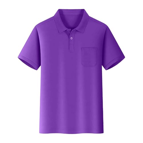 Boys Polo Uniform Shirts School Short Sleeve Polo Shirt, Button Closure, Moisture Wicking Performance Material