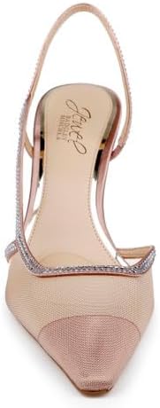 Jewel Badgley Mischka Tammy Mesh Pointed Toe Slingback Stiletto Heels - Image 5