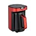 Produktbild Fakir 9257001 Kaave Mono - Türkische Mokka-Maschine für Zuhause & das Büro I Elektrische Kaffeemaschine mit Messlöffel I One-Touch-Control I 280 ml Behälter für 4 Tassen I Rot I 535 Watt