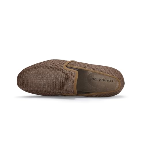 Image of Ferro Aldo Men's Slip-On Loafers | Woven Espadrille & Classic Styles | Casual & Formal Dress Shoes