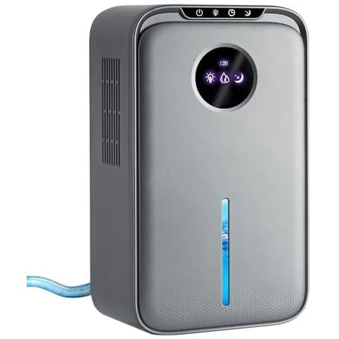 Dehumidifier,88OZ Dehumidifier for Bedroom With Drain Hose Quiet Small Dehumidifier for Bathroom Home Room Basement Portable Mini Dehumidifiers for RV Closet （800Sq.ft) Cover