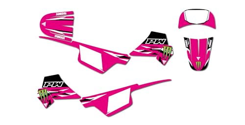 KIT DECO MOTO CROSS ADAPTABLE PW 50 TORY (Rose)