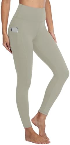 Gayhay Leggings Damen mit Taschen High Waist Sport Leggins | Blickdicht Sporthose, Lang Workout Hose, Bauchweg Yogahose Laufhose Trainingshose für Sport Gym, Fashion Activewear